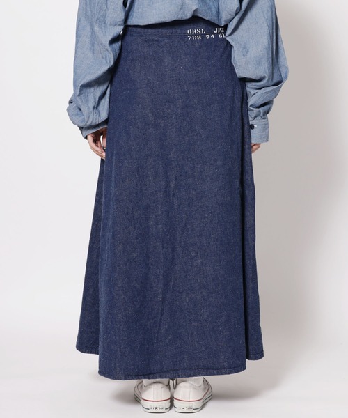 orSlow(オアスロウ)の「orSlow/オアスロウ DENIM WRAP LONG SKIRT ロングスカート(デニムスカート・レディース・ワンウォッシュ・FREE)」の11枚目の写真