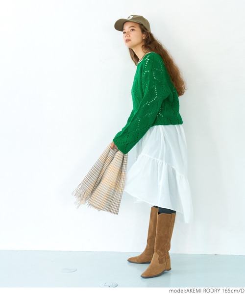 coca(coca)(コカ)の「ビックチェックマフラー(マフラー・レディース・A/B/C/D・ONE SIZE)」の11枚目の写真