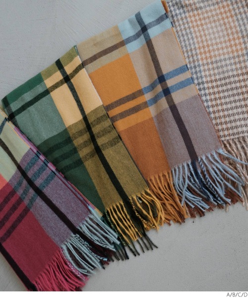 coca(coca)(コカ)の「ビックチェックマフラー(マフラー・レディース・A/B/C/D・ONE SIZE)」の14枚目の写真