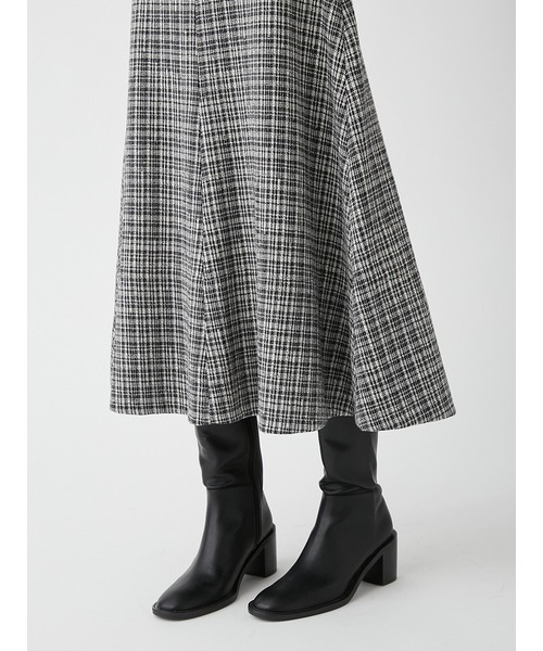 Mila Owen（ミラオーウェン）の「ハイウエストフレアスカート（スカート・レディース・ブラック/ライム/チェック・1/0）」の11枚目の写真