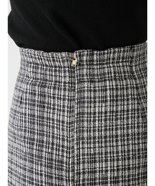 Mila Owen（ミラオーウェン）の「ハイウエストフレアスカート（スカート・レディース・ブラック/ライム/チェック・1/0）」の4枚目の写真