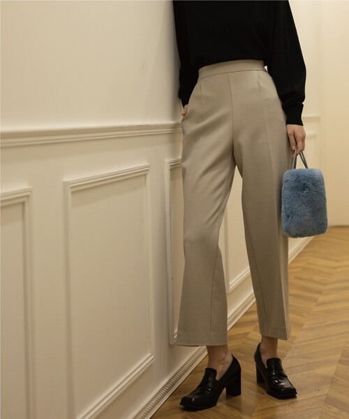 OPAQUE.CLIP（オペークドットクリップ）の「◆【エマール検証済 洗える】【ネオサーモ】オックス イージーストレートワイドパンツ（その他パンツ・レディース・ブラック/アイボリー/ナチュラル/ライトパープル/ライトイエロー系8/ライトブルー/ライトグリーン系・36/42/38/40/34）」の17枚目の写真