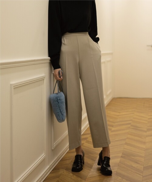 OPAQUE.CLIP（オペークドットクリップ）の「◆【エマール検証済 洗える】【ネオサーモ】オックス イージーストレートワイドパンツ（その他パンツ・レディース・ブラック/アイボリー/ナチュラル/ライトパープル/ライトイエロー系8/ライトブルー/ライトグリーン系・36/42/38/40/34）」の18枚目の写真