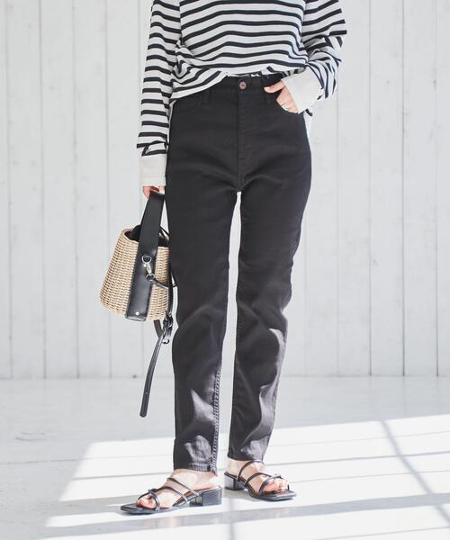 coen(コーエン)の「定番の愛されパンツ。イージースリムパンツ(WEB限定サイズ)(その他パンツ・レディース・ブラック/ライトグレー/ベージュ・S/M/L/XL)」の2枚目の写真