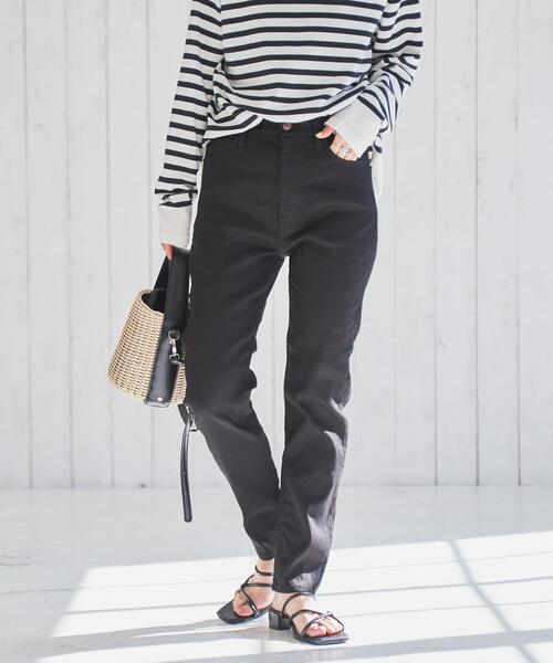 coen(コーエン)の「定番の愛されパンツ。イージースリムパンツ(WEB限定サイズ)(その他パンツ・レディース・ブラック/ライトグレー/ベージュ・S/M/L/XL)」の4枚目の写真