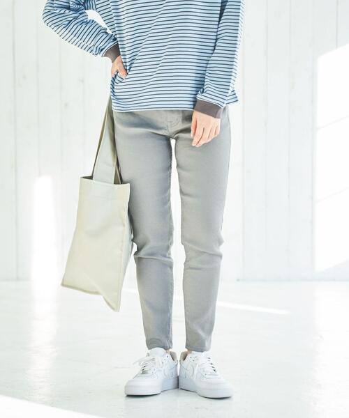 coen(コーエン)の「定番の愛されパンツ。イージースリムパンツ(WEB限定サイズ)(その他パンツ・レディース・ブラック/ライトグレー/ベージュ・S/M/L/XL)」の10枚目の写真