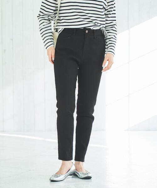coen(コーエン)の「定番の愛されパンツ。イージースリムパンツ(WEB限定サイズ)(その他パンツ・レディース・ブラック/ライトグレー/ベージュ・S/M/L/XL)」の13枚目の写真