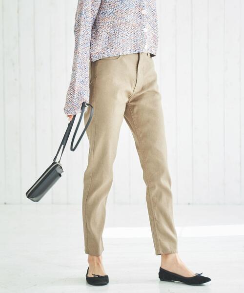 coen(コーエン)の「定番の愛されパンツ。イージースリムパンツ(WEB限定サイズ)(その他パンツ・レディース・ブラック/ライトグレー/ベージュ・S/M/L/XL)」の17枚目の写真