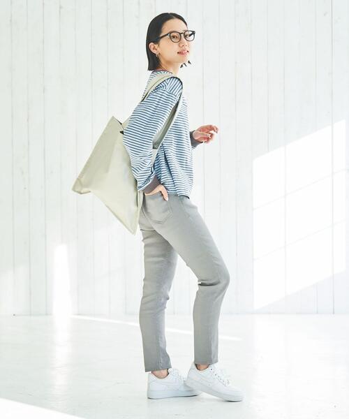 coen(コーエン)の「定番の愛されパンツ。イージースリムパンツ(WEB限定サイズ)(その他パンツ・レディース・ブラック/ライトグレー/ベージュ・S/M/L/XL)」の19枚目の写真