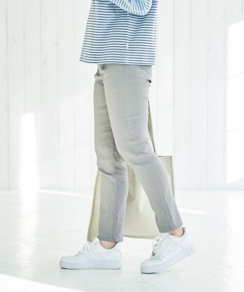 coen(コーエン)の「定番の愛されパンツ。イージースリムパンツ(WEB限定サイズ)(その他パンツ・レディース・ブラック/ライトグレー/ベージュ・S/M/L/XL)」の20枚目の写真