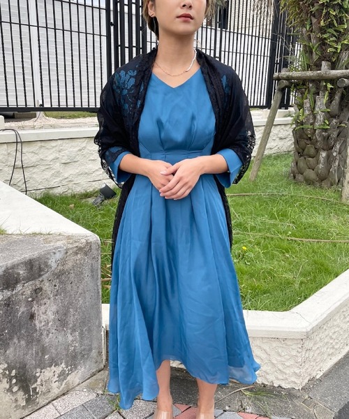 Ritomo De Ricco(リトモ・デ・リコ)の「結婚式・謝恩会ドレスショール 大判ショール(ストール/ショール・レディース・ベージュ/グレー/ブラック/ネイビー・FREE)」の19枚目の写真