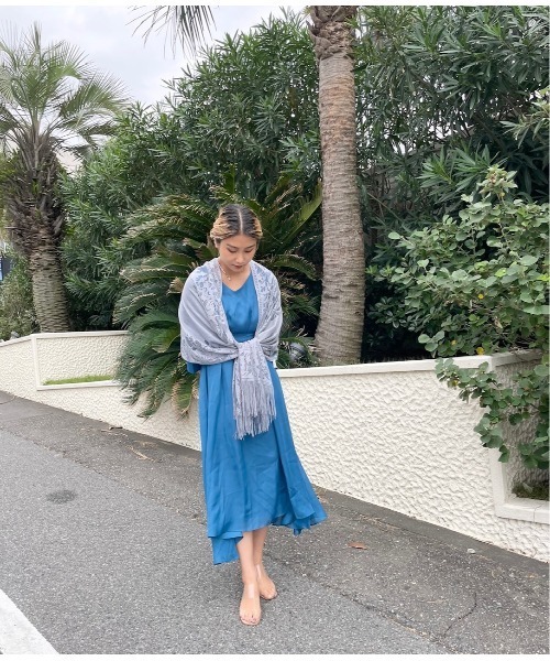 Ritomo De Ricco(リトモ・デ・リコ)の「結婚式・謝恩会ドレスショール 大判ショール(ストール/ショール・レディース・ベージュ/グレー/ブラック/ネイビー・FREE)」の21枚目の写真