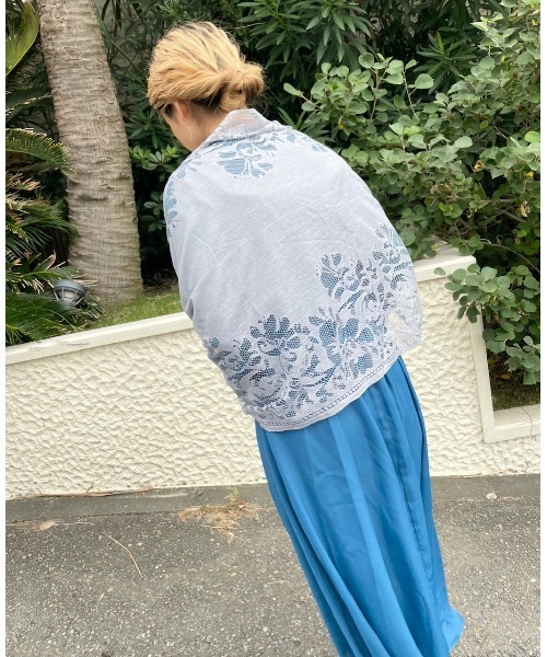 Ritomo De Ricco(リトモ・デ・リコ)の「結婚式・謝恩会ドレスショール 大判ショール(ストール/ショール・レディース・ベージュ/グレー/ブラック/ネイビー・FREE)」の12枚目の写真