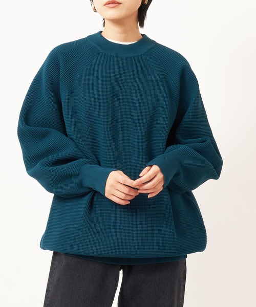 THOUSAND MILE(サウザンドマイル)の「FEATHER KNIT CREW NECK(ニット/セーター・レディース・グレー系その他/ブルー系その他/ブラック・LARGE/X-LARGE/MEDIUM)」の1枚目の写真