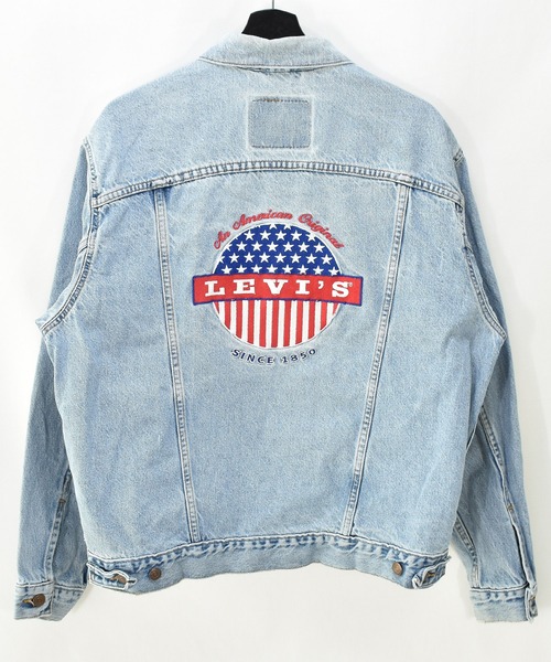 ヴィンテージ古着】90s Levi's / リーバイス 刺繍 デニムジャケット 直販純正品 デニムジャケット Levi's 90s Gジャン/デニムジャケット