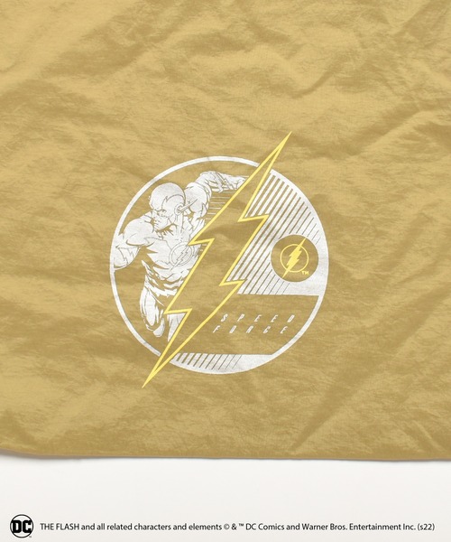 BACK TO THE FIELD(バック トゥー ザ フィールド)の「【DC/THE FLASH】たためるエコバッグ(エコバッグ/サブバッグ・レディース・ベージュ/ブルー・FREE)」の3枚目の写真