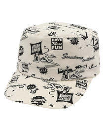 HYSTERIC GLAMOUR | EVIL MAKES ME総柄 ワークキャップ(キャップ)