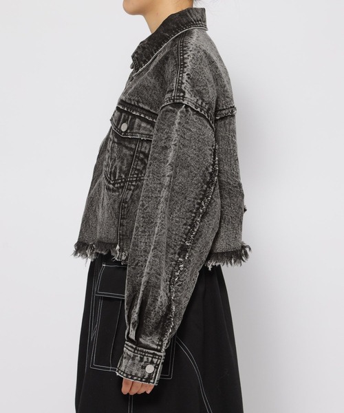 PAGEBOY（ページボーイ）の「ショートボーイGジャン / セットアップ対応（デニムジャケット・レディース・オフホワイト/ブルー/ブラック系その他・FREE）」の13枚目の写真