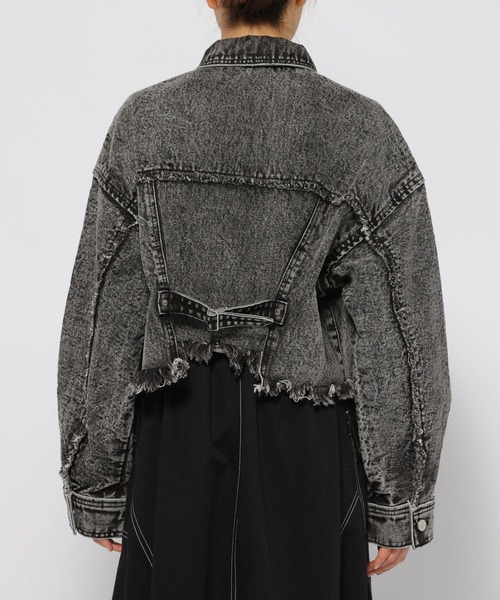 PAGEBOY（ページボーイ）の「ショートボーイGジャン / セットアップ対応（デニムジャケット・レディース・オフホワイト/ブルー/ブラック系その他・FREE）」の14枚目の写真