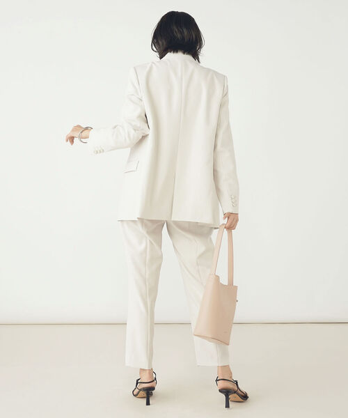 NOLLEY’S Sophi(ノーリーズソフィ)の「ウォッシャブルダブルジャケット(テーラードジャケット・レディース・ベージュ/ネイビー・38/36)」の10枚目の写真