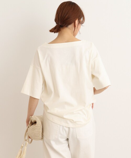 SHOO・LA・RUE(シューラルー)の「◆USAコットン 天竺トップス(Tシャツ/カットソー・レディース・ブラック/チャコールグレー/ブラック系2/ブルー系2/ピンク系7/ホワイト・02/03/04)」の17枚目の写真