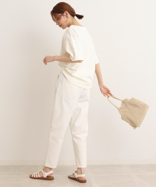 SHOO・LA・RUE(シューラルー)の「◆USAコットン 天竺トップス(Tシャツ/カットソー・レディース・ブラック/チャコールグレー/ブラック系2/ブルー系2/ピンク系7/ホワイト・02/03/04)」の20枚目の写真