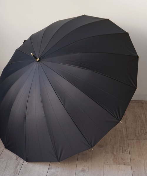 ammy.（エイミードット）の「【 ammy. / エイミードット 】 シンプルカラー バンブーハンドル 長傘（長傘・レディース・ネイビー/ホワイト/ブラック/カーキ/ライトグレー/ライトグリーン・FREE）」の9枚目の写真