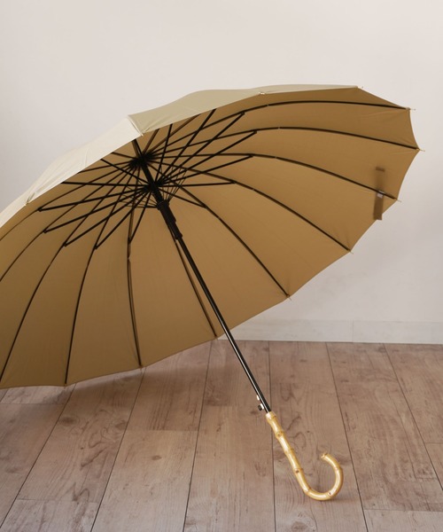 ammy.（エイミードット）の「【 ammy. / エイミードット 】 シンプルカラー バンブーハンドル 長傘（長傘・レディース・ネイビー/ホワイト/ブラック/カーキ/ライトグレー/ライトグリーン・FREE）」の15枚目の写真