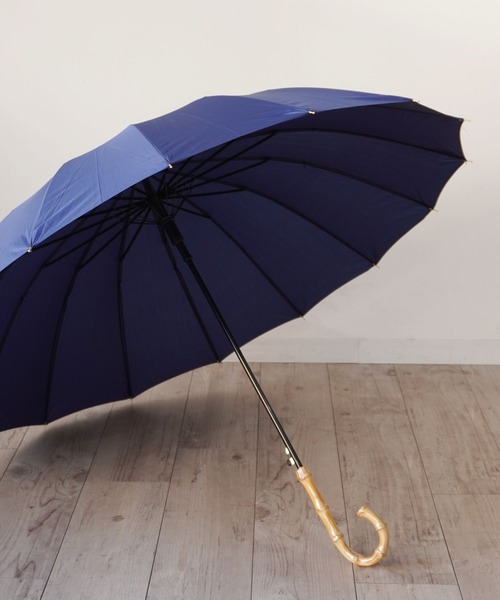ammy.（エイミードット）の「【 ammy. / エイミードット 】 シンプルカラー バンブーハンドル 長傘（長傘・レディース・ネイビー/ホワイト/ブラック/カーキ/ライトグレー/ライトグリーン・FREE）」の17枚目の写真