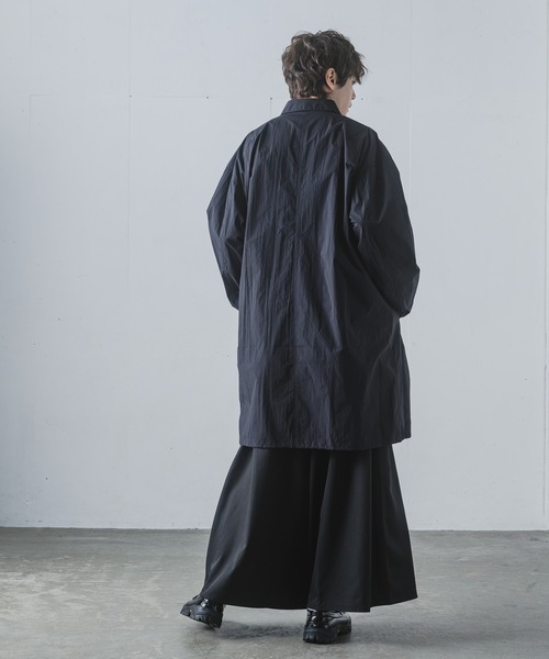 KUUUPY(クーピー)の「Nylon Washer Long Shirts Jacket - ナイロンワッシャーロングシャツジャケット(その他アウター・メンズ・ブラック・SMALL/MEDIUM/LARGE)」の12枚目の写真