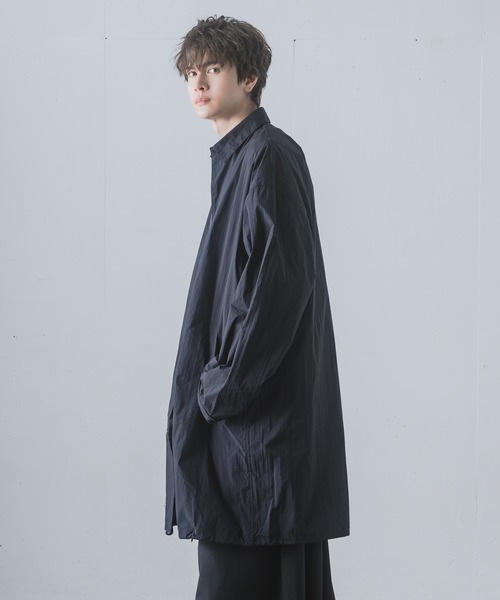KUUUPY(クーピー)の「Nylon Washer Long Shirts Jacket - ナイロンワッシャーロングシャツジャケット(その他アウター・メンズ・ブラック・SMALL/MEDIUM/LARGE)」の20枚目の写真