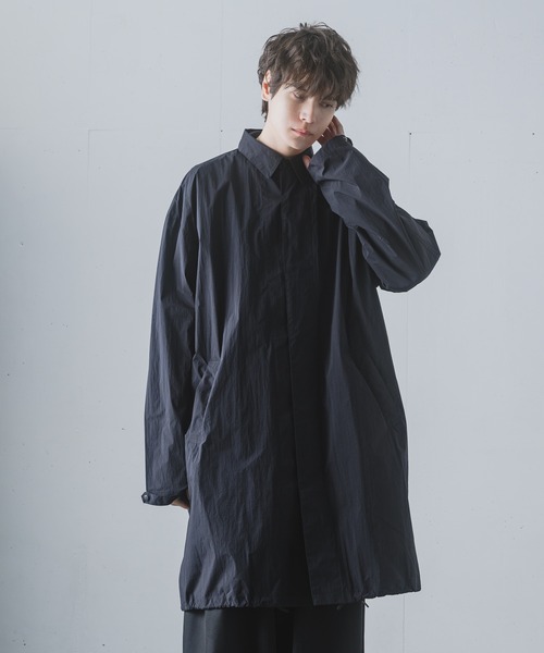 KUUUPY(クーピー)の「Nylon Washer Long Shirts Jacket - ナイロンワッシャーロングシャツジャケット(その他アウター・メンズ・ブラック・SMALL/MEDIUM/LARGE)」の8枚目の写真