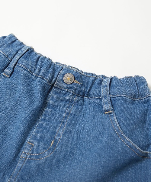 devirock(デビロック)の「楽デニム 折り返しデニムショートパンツ(デニムパンツ・キッズ・サックスブルー/ネイビー/ブルー系その他・100cm/110cm/120cm/130cm/140cm/150cm/160cm)」の9枚目の写真