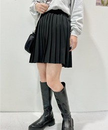 プリーツミニスカート
