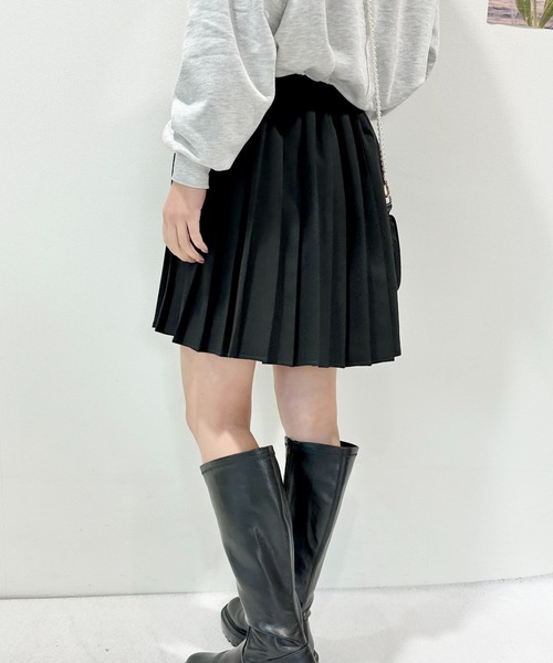 CECIL McBEE（セシルマクビー）の「プリーツミニスカート（スカート・レディース・グレー/ブラック・MEDIUM/LARGE）」の5枚目の写真