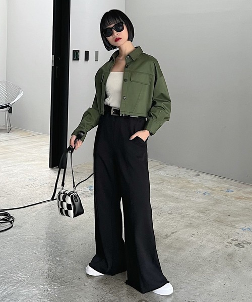 PAGEBOY（ページボーイ）の「カットオフスエットパンツ（スウェットパンツ・レディース・ブラック/オートミール・FREE）」の13枚目の写真