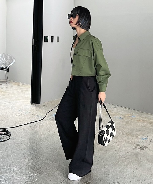 PAGEBOY（ページボーイ）の「カットオフスエットパンツ（スウェットパンツ・レディース・ブラック/オートミール・FREE）」の9枚目の写真