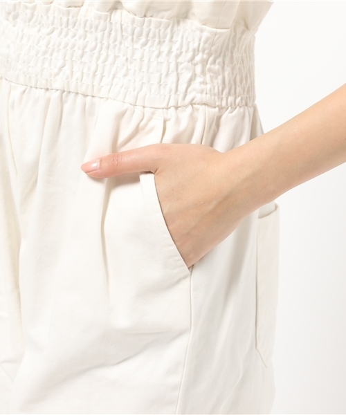 mystic（ミスティック）の「ウエストシャーリングノースリーブサロペット（サロペット/オーバーオール・レディース・ブルー/ネイビー/オフホワイト・ﾌﾘ-）」の5枚目の写真