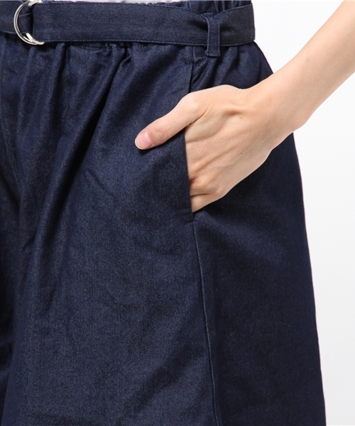 Kastane(カスタネ)の「【Kastane】デニム共ベルトガウチョパンツ(その他パンツ・レディース・インディゴブルー・FREE)」の2枚目の写真