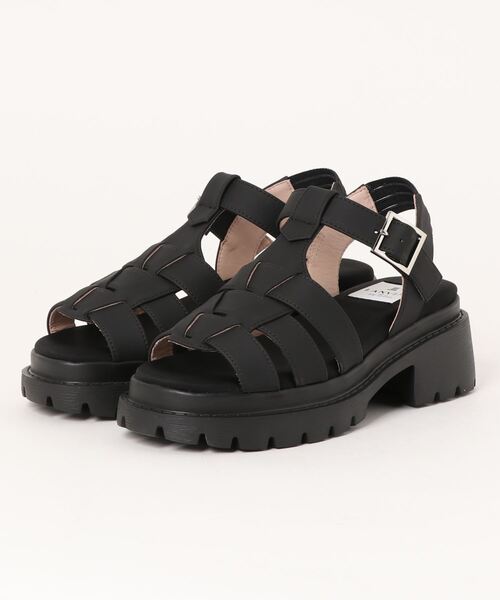 LANVIN en Bleu(ランバンオンブルー)の「トラックソールグルカサンダル(サンダル・レディース・ブラック/ベージュ/シルバー・M(23.5cm)/L(24.5cm)/S(22.5cm))」の2枚目の写真