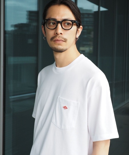 DANTON（ダントン）の「DANTON / POCKET T-SHIRT（Tシャツ/カットソー・メンズ・ブラック/ホワイト/グリーン/サックスブルー/チャコールグレー/ホワイト系その他7/ベージュ/ダークブラウン/ナチュラル/グレー系その他・S/M/L/XL）」の12枚目の写真