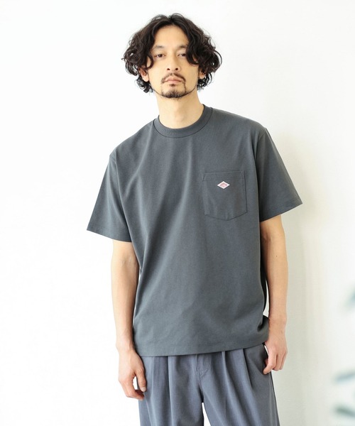 DANTON(ダントン)の「DANTON / POCKET T-SHIRT(Tシャツ/カットソー・メンズ・ブラック/ホワイト/グリーン/サックスブルー/チャコールグレー/ホワイト系その他7/ベージュ/ダークブラウン/ナチュラル/グレー系その他・S/M/L/XL)」の14枚目の写真