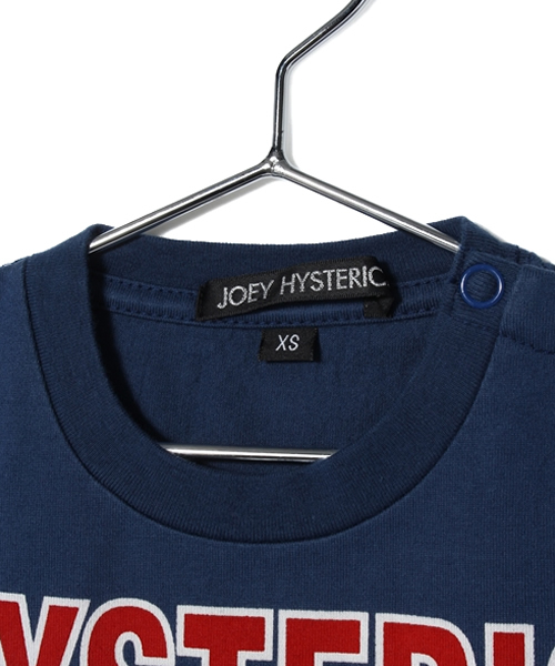 JOEY HYSTERIC(ジョーイヒステリック)の「NAUGHTY GIRLS pt T-SH(Tシャツ/カットソー・キッズ・キナリ/ネイビー/イエロー・MEDIUM/X-SMALL/SMALL)」の9枚目の写真