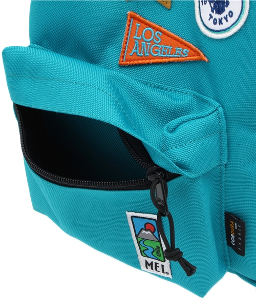 green label relaxing（グリーンレーベルリラクシング）の「green label relaxing別注MEI Daypack Sサイズ/ワッペン◆（バックパック/リュック・キッズ・グレー/ピンク/ターコイズブルー・フリー）」の8枚目の写真