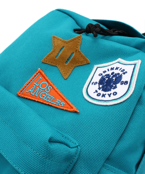 green label relaxing（グリーンレーベルリラクシング）の「green label relaxing別注MEI Daypack Sサイズ/ワッペン◆（バックパック/リュック・キッズ・グレー/ピンク/ターコイズブルー・フリー）」の13枚目の写真