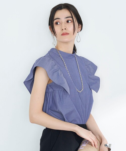 売れ筋商品|||Retesia 前後2way フリルパールトップス 前後2wayフリルパールトップス | Retesia