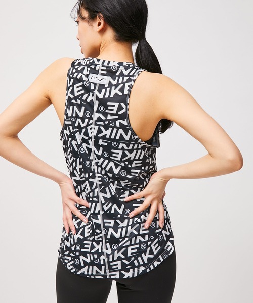 NIKE（ナイキ）の「【NIKE】ナイキ ワン Dri-FIT プリント トレーニングタンクトップ ウィメンズ（タンクトップ・レディース・ブラック系その他/ピンク系その他2・L/M/S）」の11枚目の写真