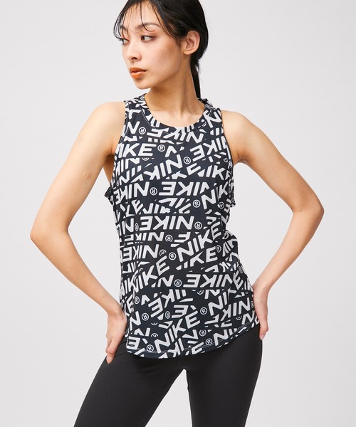 NIKE（ナイキ）の「【NIKE】ナイキ ワン Dri-FIT プリント トレーニングタンクトップ ウィメンズ（タンクトップ・レディース・ブラック系その他/ピンク系その他2・L/M/S）」の5枚目の写真