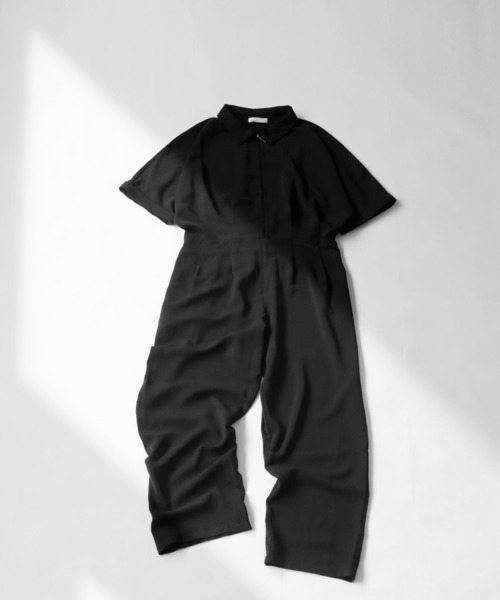 antiqua（アンティカ）の「半袖オールインワン（つなぎ/オールインワン・レディース・ブラック・FREE）」の14枚目の写真