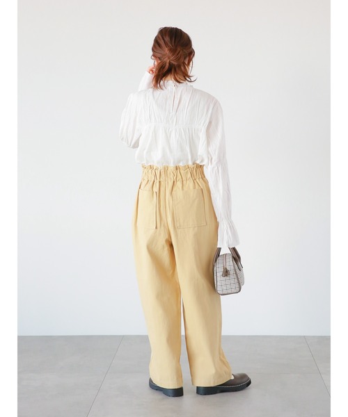 ehka sopo(エヘカソポ)の「タックパンツ(セットアップ可)(その他パンツ・レディース・ベージュ/カーキ/キナリ・フリ-)」の17枚目の写真